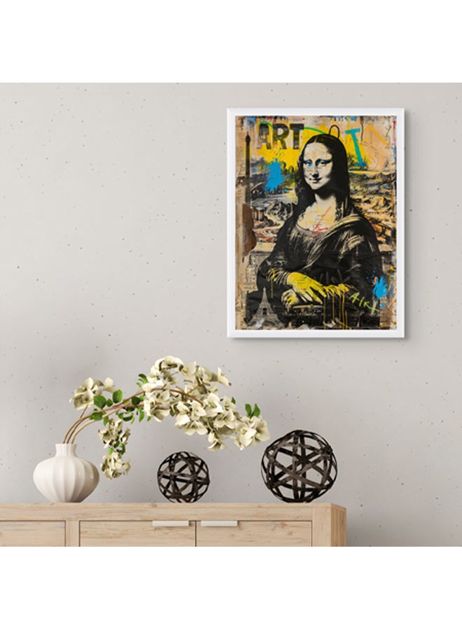 آرت دیکور  ديكور فني مؤطر صورة فنية جميلة طباعة الموناليزا فن البوب ​​مطبوعات نابضة بالحياة ديكور الحائط لغرفة المعيشة غرفة النوم مكتب استوديو ديكور المنزل - Image 3