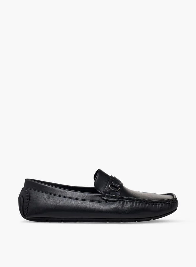 LBL By Shoexpress BLACK Men Metal Accent Loafers for Men | Best Price UAE