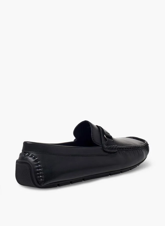 LBL By Shoexpress BLACK Men Metal Accent Loafers for Men | Best Price UAE