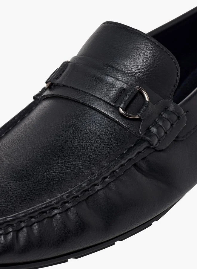 LBL By Shoexpress BLACK Men Metal Accent Loafers for Men | Best Price UAE