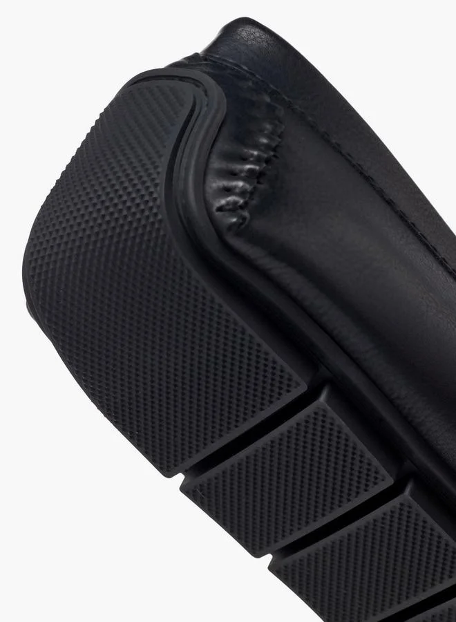 LBL By Shoexpress BLACK Men Metal Accent Loafers for Men | Best Price UAE