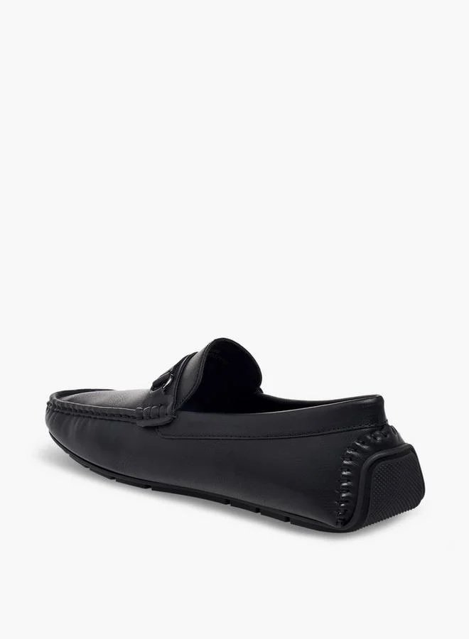 LBL By Shoexpress BLACK Men Metal Accent Loafers for Men | Best Price UAE