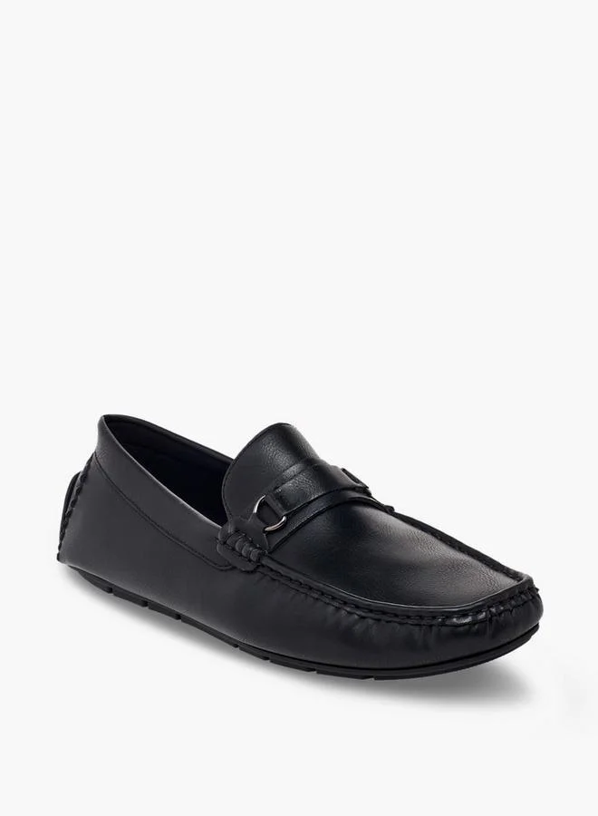 LBL By Shoexpress BLACK Men Metal Accent Loafers for Men | Best Price UAE
