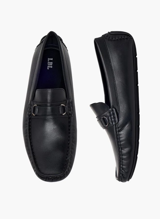 Men Metal Accent Loafers