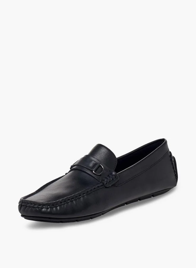 LBL By Shoexpress BLACK Men Metal Accent Loafers for Men | Best Price UAE