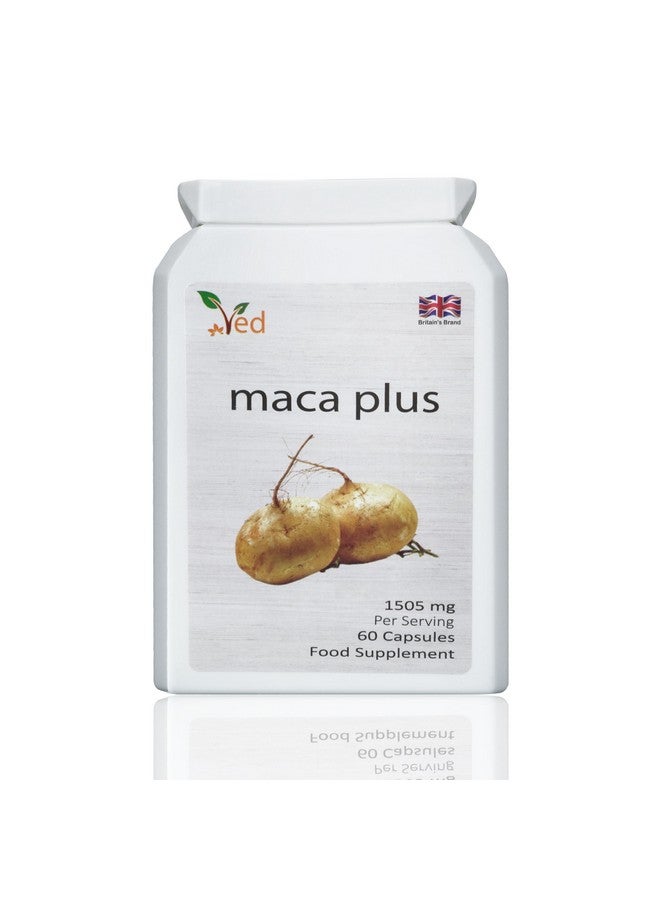 جذر الماكا العضوي الأسود والأحمر والأصفر 1505 ملغ لكل حصة 60 كبسولة جذر الماكا البيروفي مجفف 100% نقي غير معدل وراثيًا يدعم الصحة الإنجابية منشط طبيعي (إمداد لمدة 30 يومًا).