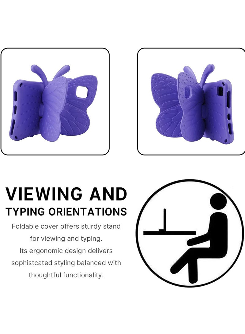 Rock Pow iPad Pro 11 Case Kids iPad 10.9 Air 4 Air 5 Butterfly Kids Case with Stand Light EVA Full Boby Drop Protective Rugged Shockproof Kid-Proof iPad Pro 11 iPad Air 4 5 Kid Case for Girl Kid Gift - Image 5
