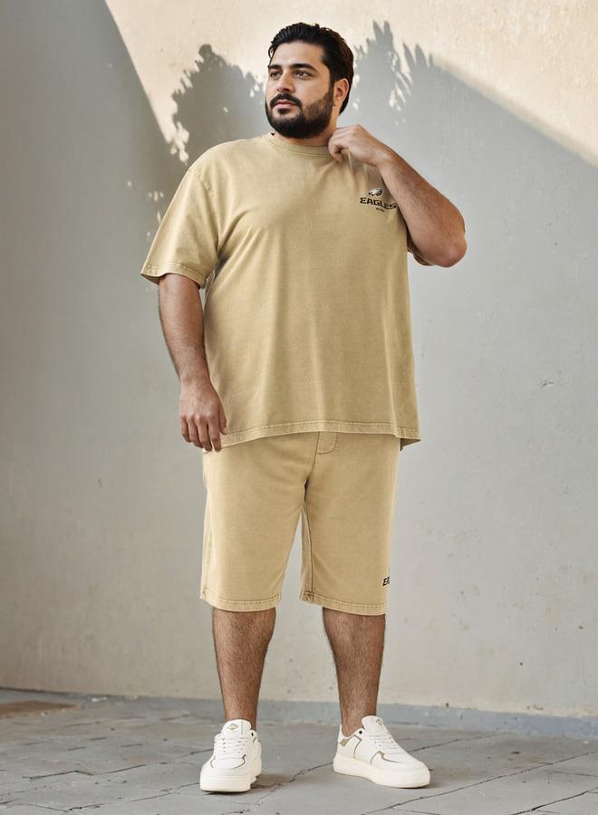 Maxim Plus Size Eagles Print T-shirt - Image 2