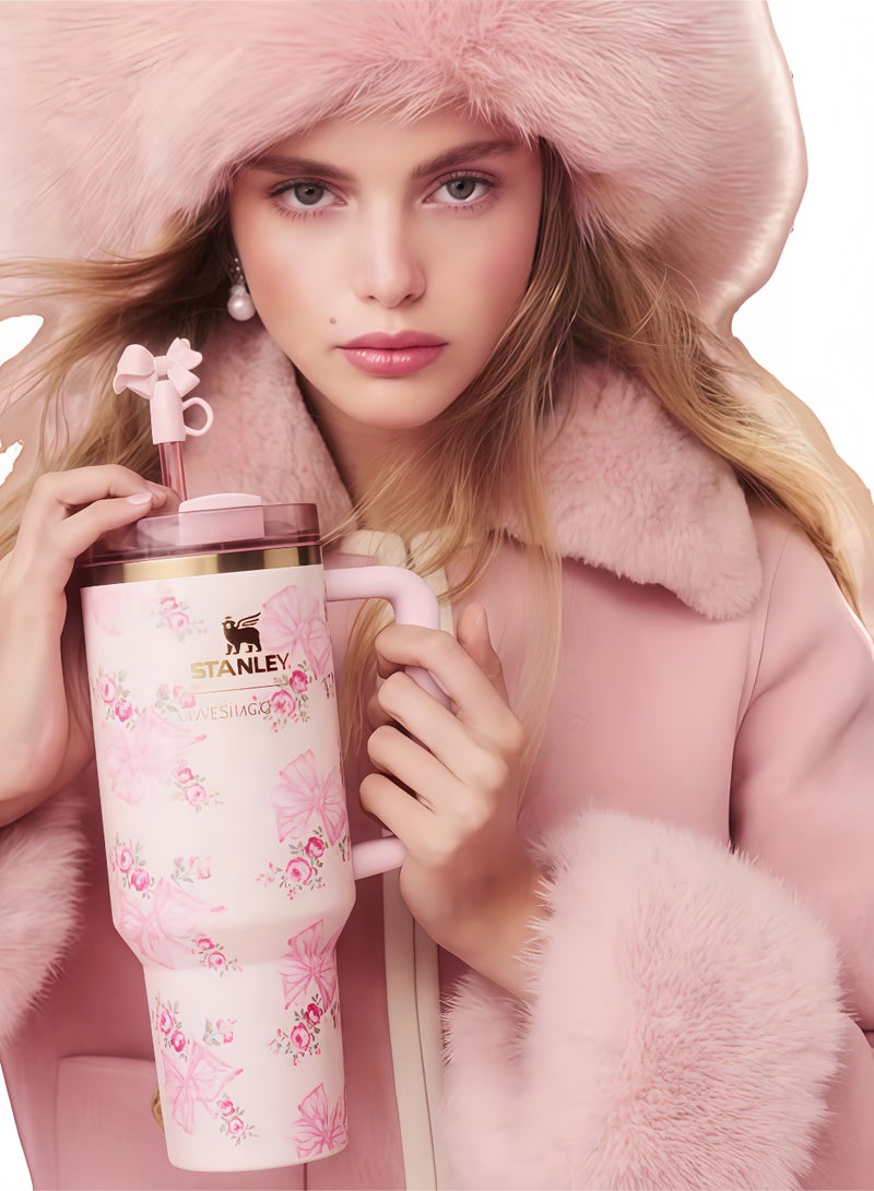 Stanley Quencher Stainless Steel Vacuum Insulated Tumbler with Lid and Straw for Water, Iced Tea or Coffee, Smoothie and More, 40 oz - Image 5