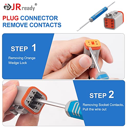 JRready DRK-RT1B Deutsch Pin Removal Tool, Pin Socket Contact/Wedgelock Removal Tool, Suitable for Deutsch DT, DTM, DTV, DRB, DRCP and Strike Connectors - Image 4