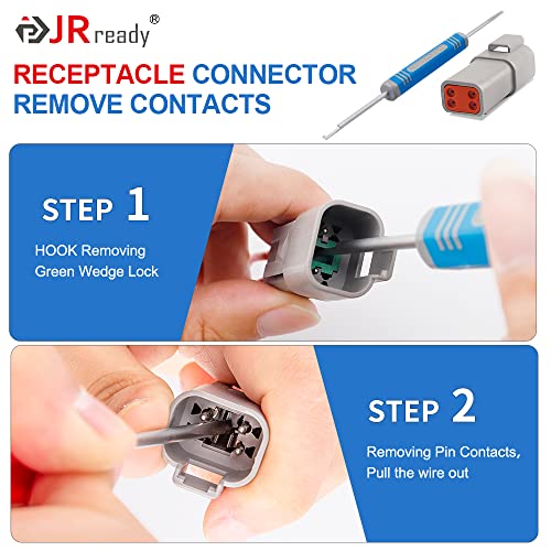JRready DRK-RT1B Deutsch Pin Removal Tool, Pin Socket Contact/Wedgelock Removal Tool, Suitable for Deutsch DT, DTM, DTV, DRB, DRCP and Strike Connectors - Image 5