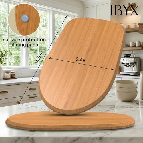 Ibyx Mixer Slider - Stand Mixer Sliding Mat, Compatible with KitchenAid 4.5 Qt, Smooth Glide Slider for Heavy Appliances, Scratch Free & Space-Saving Counter Solution - Made in Canada - Natural - Image 4