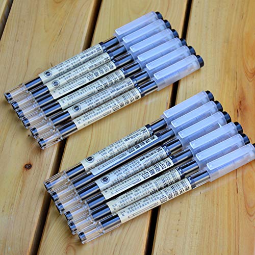 sencoo 5 pack Black Gel Ink Pen Extra fine point pens Ballpoint pen 0.5mm Black For Office School Students Stationery - Image 4