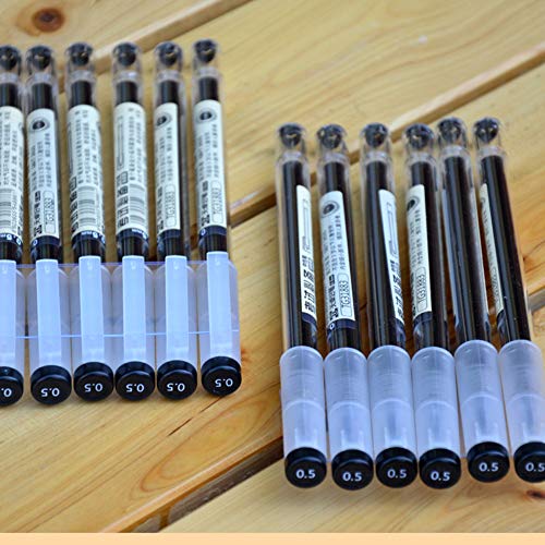 sencoo 5 pack Black Gel Ink Pen Extra fine point pens Ballpoint pen 0.5mm Black For Office School Students Stationery - Image 2