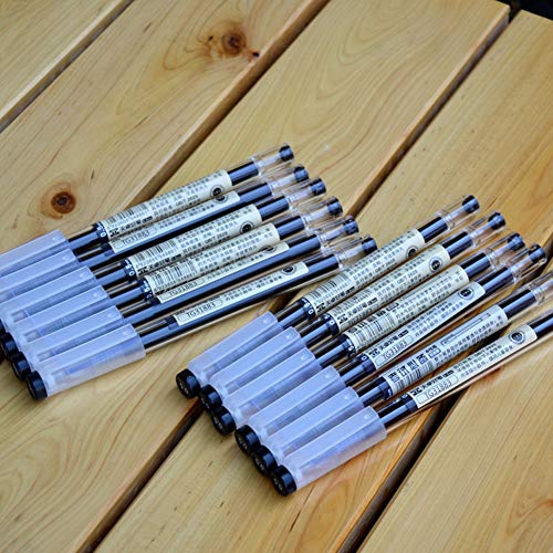 sencoo 5 pack Black Gel Ink Pen Extra fine point pens Ballpoint pen 0.5mm Black For Office School Students Stationery - Image 5