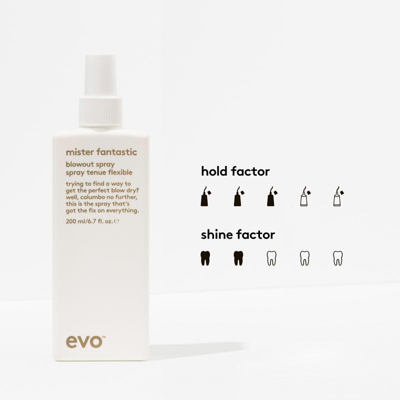 EVO Mister Fantastic Blowout Spray - Full Size Heat Protectant Hair Styling Spray To Build Body & Accelerate Blow Drying Time - 6.7fl.oz - Image 2