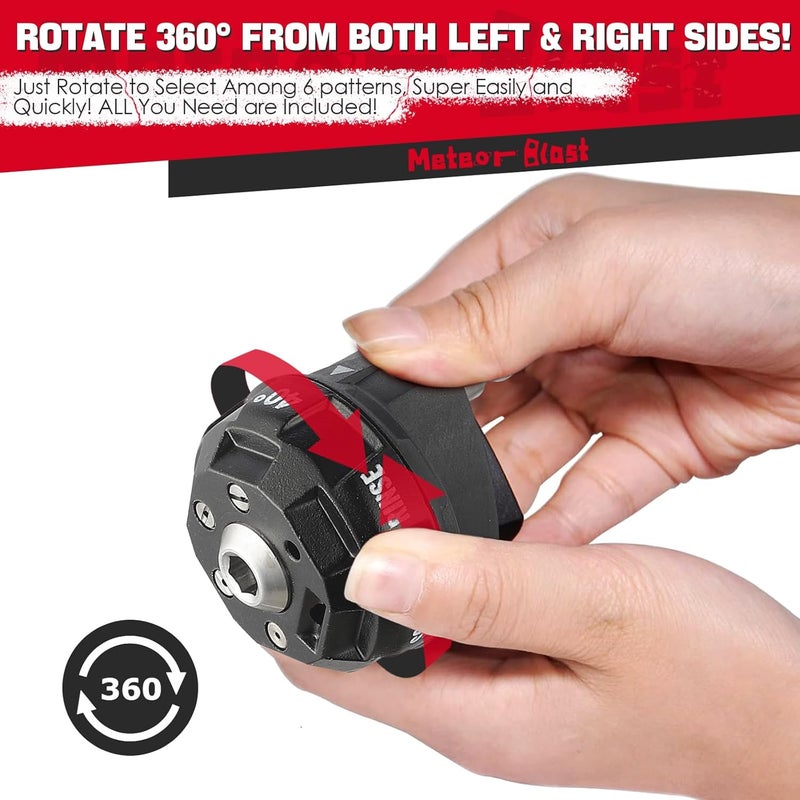 Meteor Blast 6 in 1 Pressure Washer Nozzle Tips，Mutiple Degrees， Quick Change over and Adjustable, 1/4 inch Quick Connector, MAX 4500PSI for Pressure Washer - Image 4