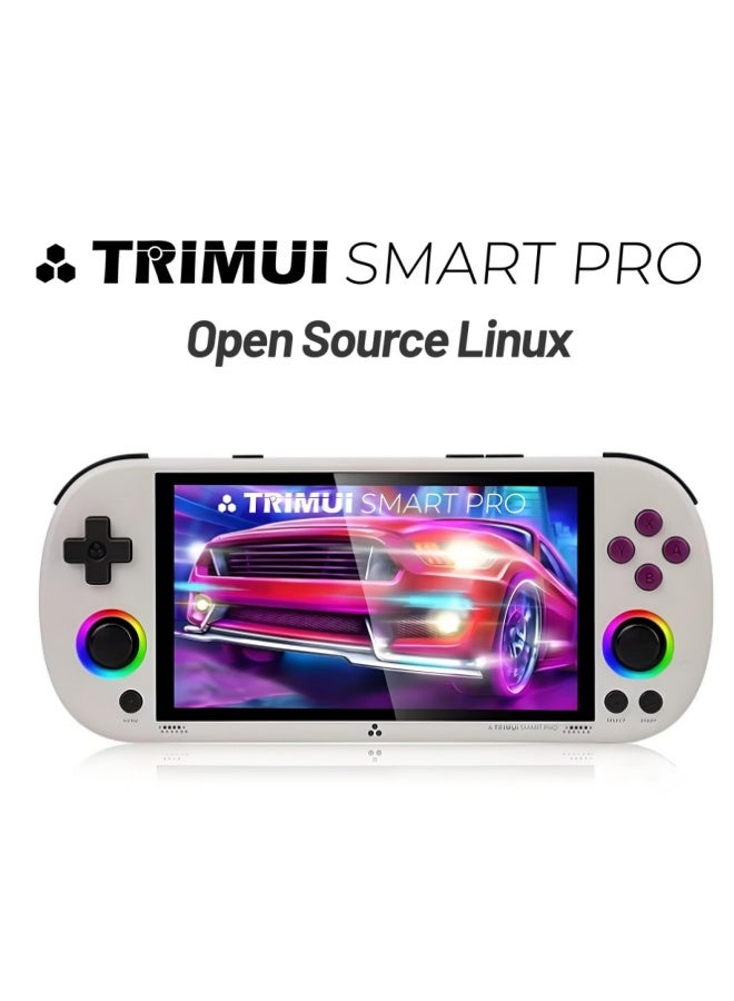 TRIMUI Smart Pro Retro Game Console, 4.96-Inches 720x1280 IPS Screen Built-in 64G TF Card Video Gaming Consoles, 5000mAh Lithium Battery Supports Multiple Simulators Casual Game Console(Black) - Image 1
