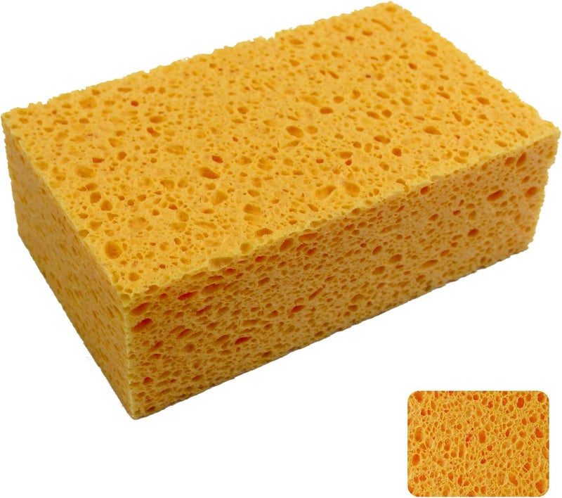 JK 1 PCS x JK SP-T50 Large Sponge, Cleaning Sponges, Boat Bail Sponge, Handy Sponges, Cellulose Sponges, Natural Sponges, Commercial Sponges, Car Washing Sponge, Eco Friendly Sponge (6.5" x 4.0" x 2.0") - Image 1