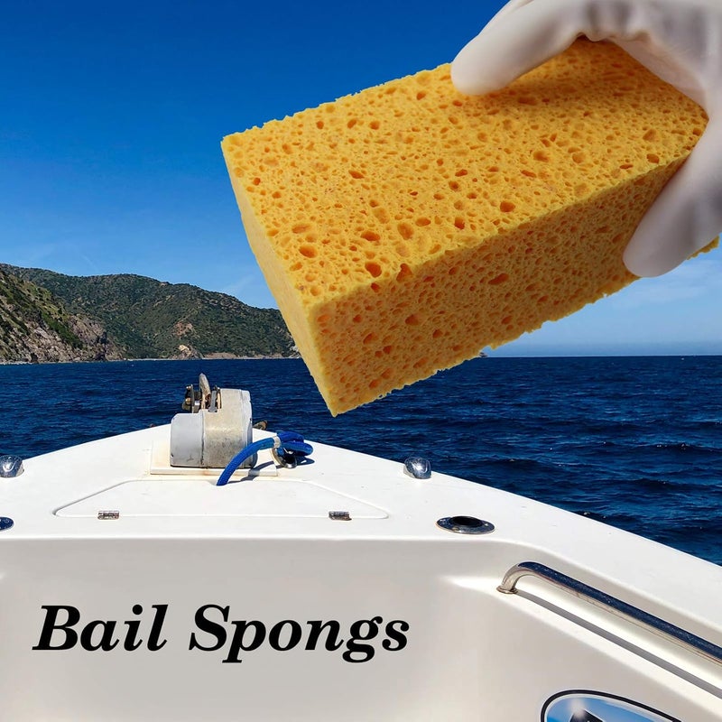 JK 1 PCS x JK SP-T50 Large Sponge, Cleaning Sponges, Boat Bail Sponge, Handy Sponges, Cellulose Sponges, Natural Sponges, Commercial Sponges, Car Washing Sponge, Eco Friendly Sponge (6.5" x 4.0" x 2.0") - Image 4