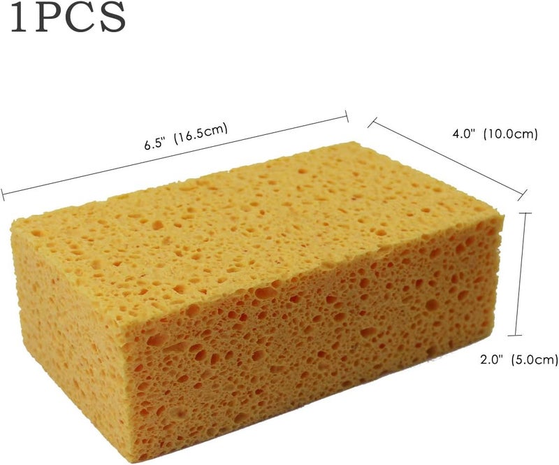 JK 1 PCS x JK SP-T50 Large Sponge, Cleaning Sponges, Boat Bail Sponge, Handy Sponges, Cellulose Sponges, Natural Sponges, Commercial Sponges, Car Washing Sponge, Eco Friendly Sponge (6.5" x 4.0" x 2.0") - Image 2