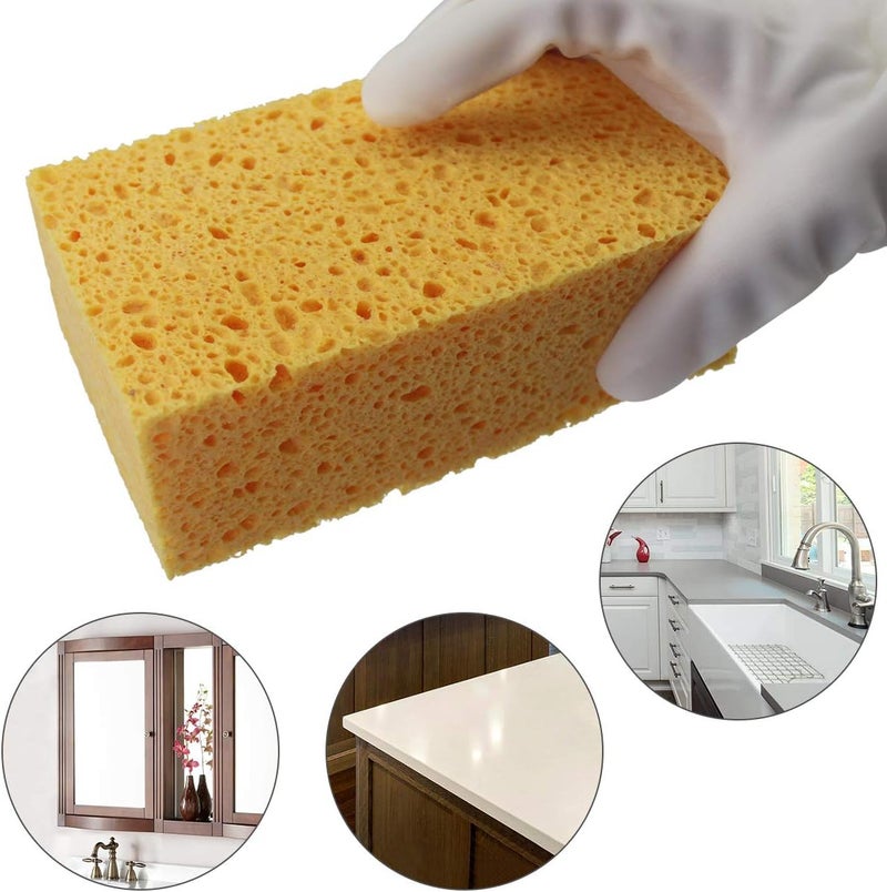 JK 1 PCS x JK SP-T50 Large Sponge, Cleaning Sponges, Boat Bail Sponge, Handy Sponges, Cellulose Sponges, Natural Sponges, Commercial Sponges, Car Washing Sponge, Eco Friendly Sponge (6.5" x 4.0" x 2.0") - Image 3