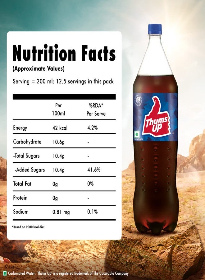 Thums Up Soft Cola Drink Pet Bottle, 2.25 L. - Image 5