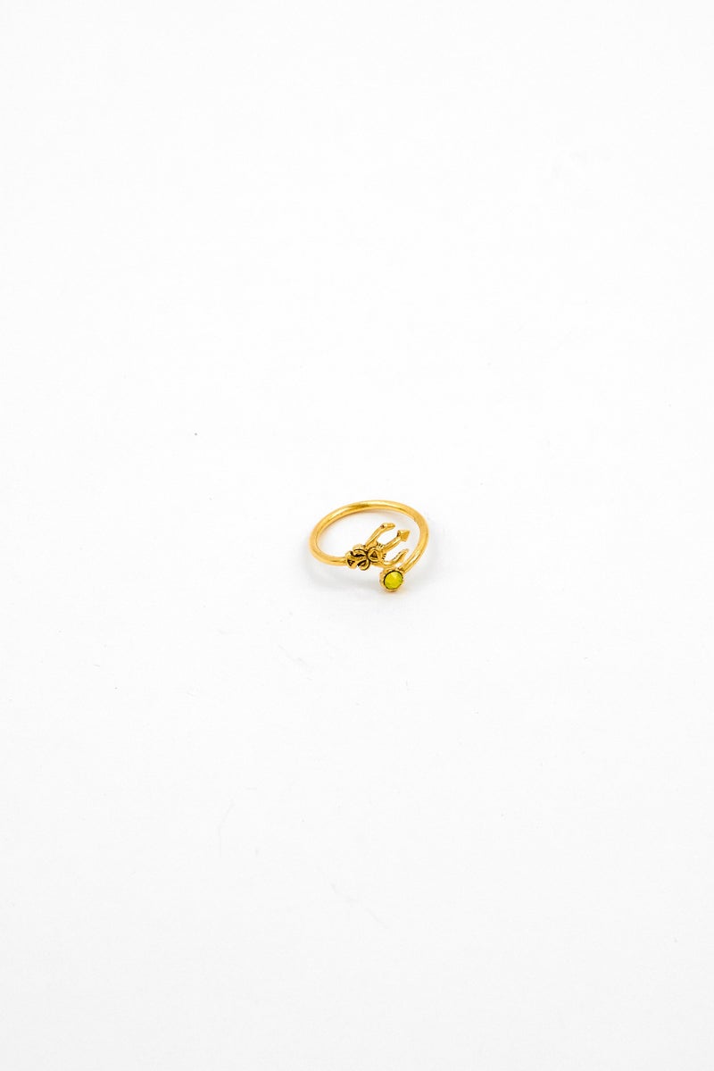 ALEX AND ANI Women Fashionable Trident Ring Wrap, Gold  - Image 1