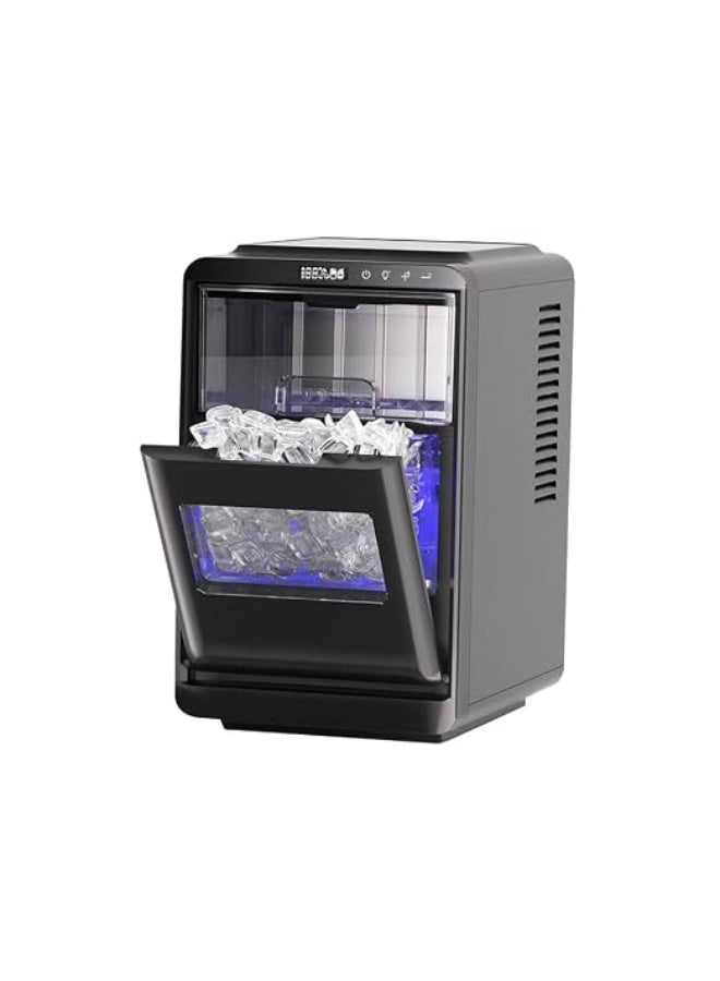 Cool Baby Style Countertop Ice Maker, Crescent-Shaped Ice, 12kg per 24 Hours, 1.8L Tank, Quick Ice in 13 Minutes, 32dB Low Noise - Image 1