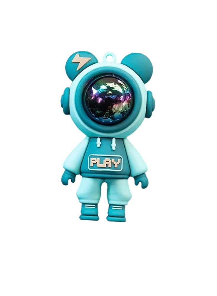 AROAQ Car Air Freshener, Car Air Outlet Perfume Clip, Long Lasting Aromatherapy Car Fragrance Diffuser, Cartoon Astronaut Air Freshener For Fragrance And Interior Decoration, (1pc, Blue) - Image 1