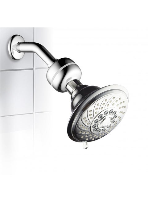 Advanced High Intensity Super Compact Universal Shower Filter with Replaceable 3 Stage Shower Filter Cartridge by Hotel Spa AquaCare. Use with Any Shower Head, Handshower Or 3-Way Shower Combo