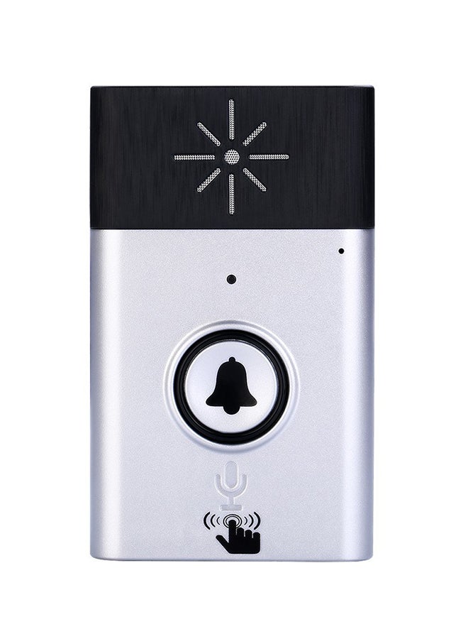 Wireless Voice Intercom Doorbell Silver/Black - Image 1