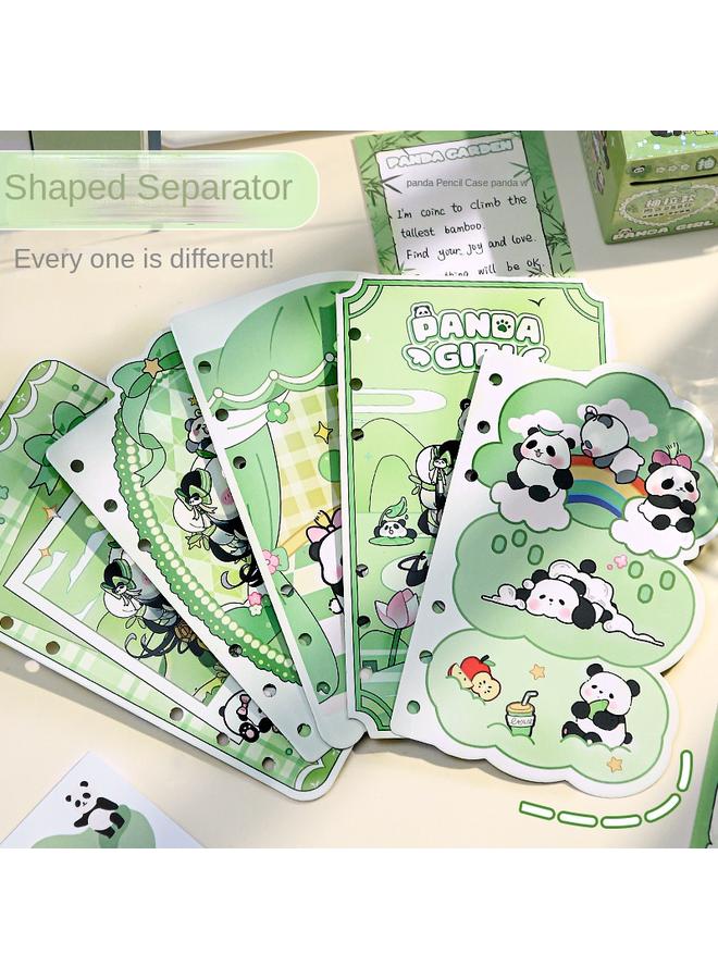 Bluejw Panda Girl's Hand Account Suit Gift Box High Color Value Children's Loose-leaf Hand Account Book Primary School Students' Birthday Gift X20 - Image 4