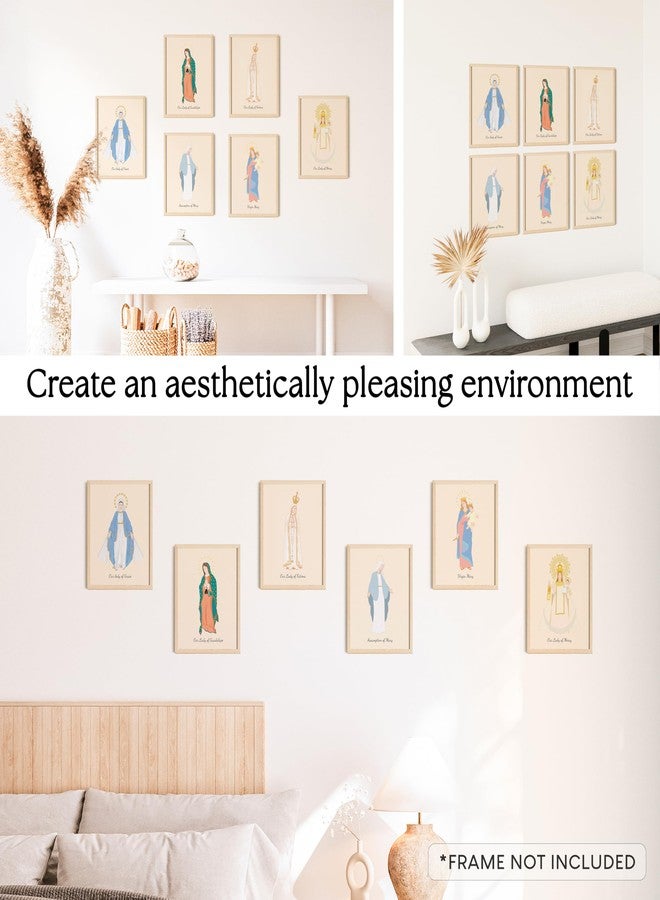 97 Decor 97 ديكور صورة سيدة غوادالوبي - طباعة فنية للسيدة العذراء مريم، صورة جسد سيدة فاطمة، صورة مريم العذراء، لوحة غوادالوبي الفنية، ملصق فني ديني كاثوليكي (8x10 بدون إطار) - Image 5