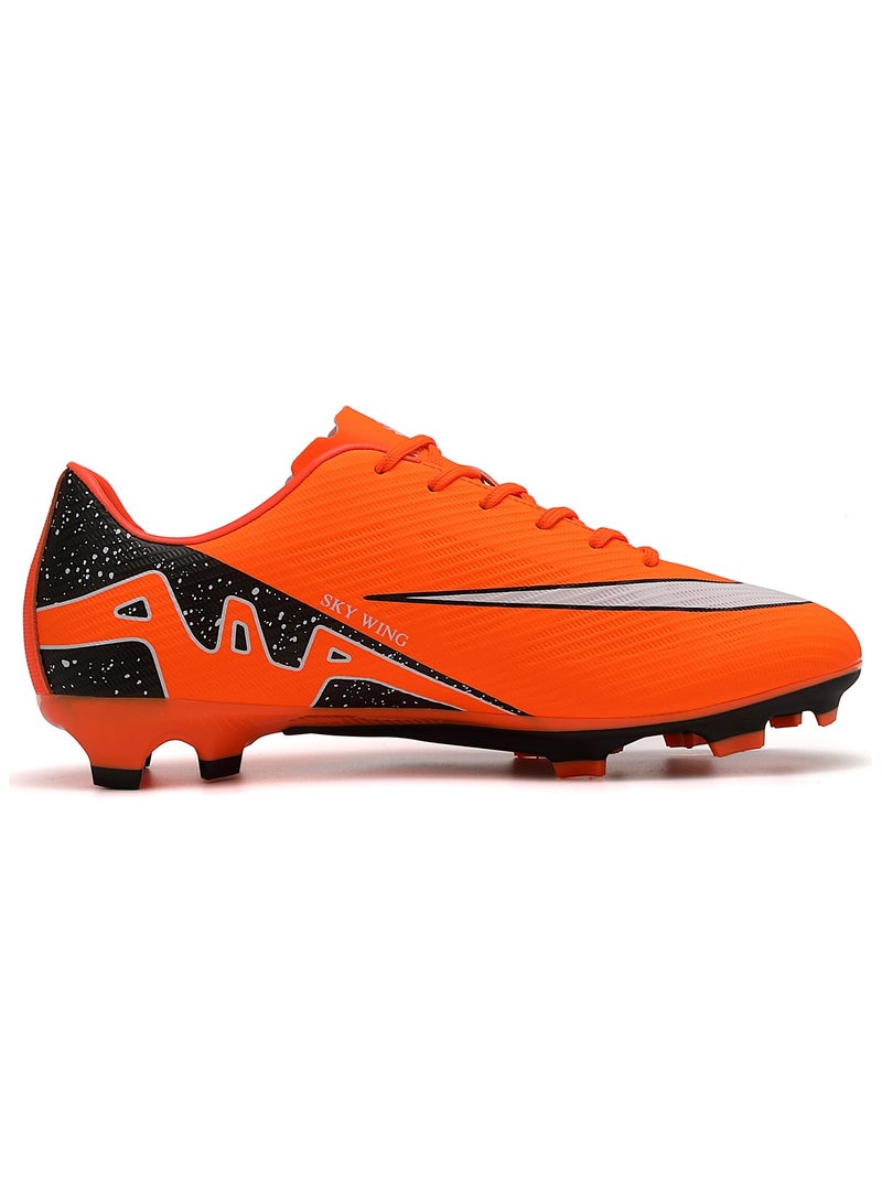 SKY WING Football Cleats Kid,Indoor Outdoor Low Top Soccer Shoes For Boy And Girl Lightweight Shock Resistant Training Boots Professional Turf Shoes Sport Athletic Ground Football Boots - Image 2