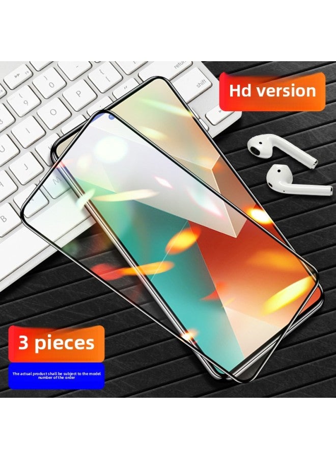 For Red Rice Note135G Tempered Film Redmi5g Full Screen For Xiaomi Noto13 All-inclusive Redminote HD-Colour:Redmi Note13 [thin Edge Full Coverage] Ultra-clear 3 Pieces √ 10 Times Explosion-proof, Free Artifact-Size:Redmi Other Models - Image 1