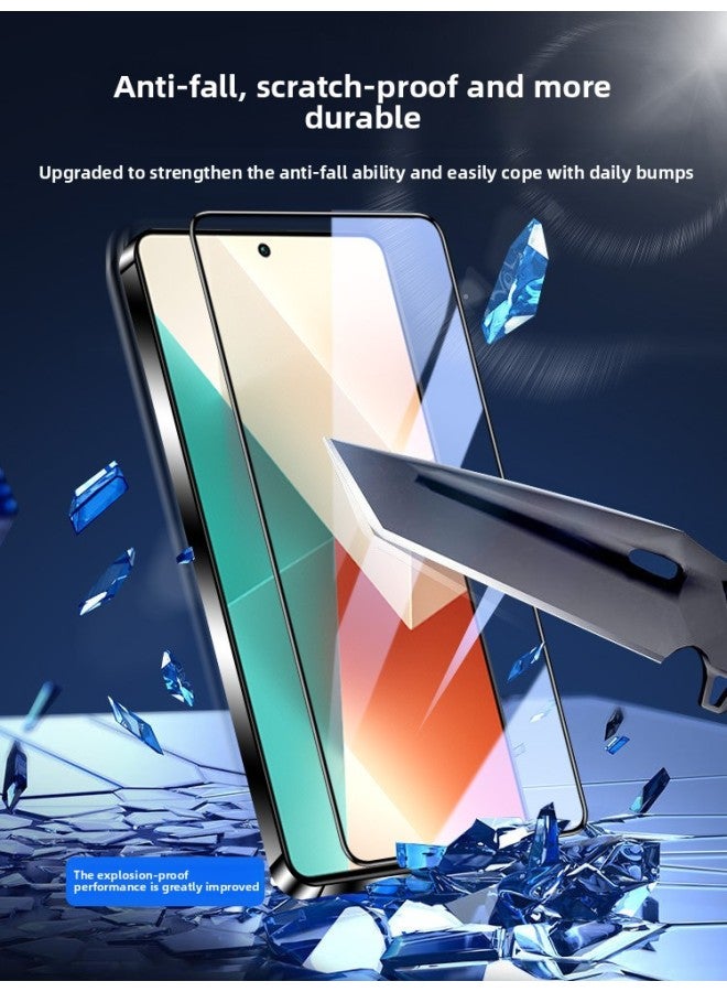 For Red Rice Note135G Tempered Film Redmi5g Full Screen For Xiaomi Noto13 All-inclusive Redminote HD-Colour:Redmi Note13 [thin Edge Full Coverage] Ultra-clear 3 Pieces √ 10 Times Explosion-proof, Free Artifact-Size:Redmi Other Models - Image 5