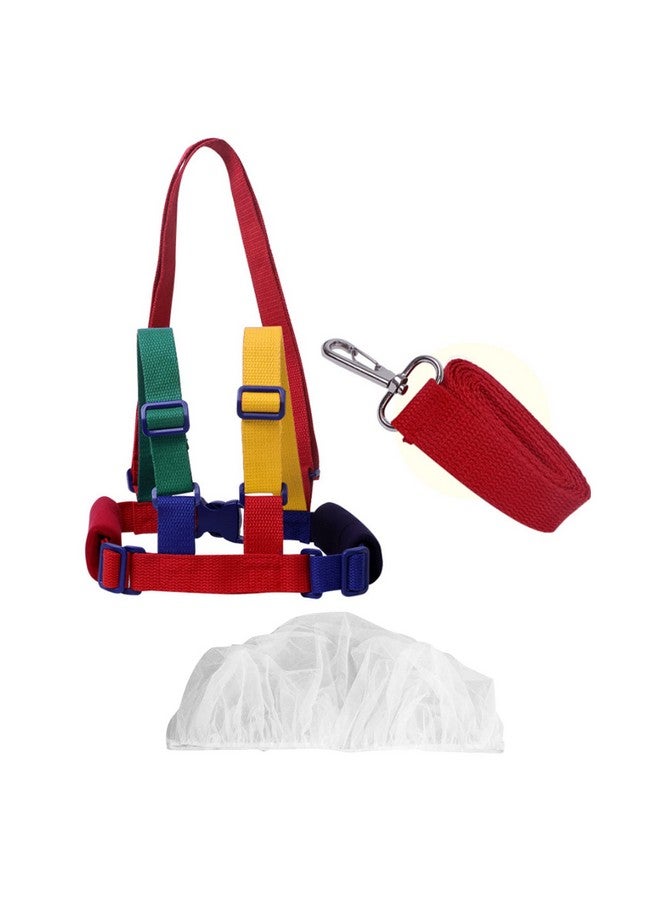 VINGVO Kid Anti Lost Rope, Adjustable Sturdy Portable Kids Safety Walking Rope with Net for Learning Walk - Image 2