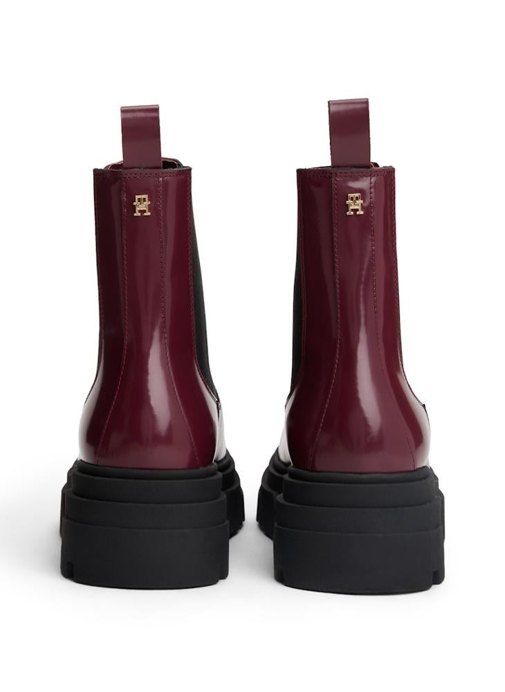 TOMMY HILFIGER Shiny Leather Chelsea Boots - Image 3