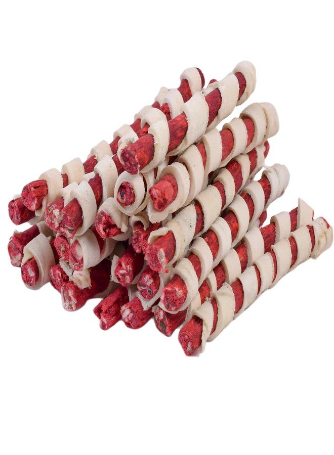 VIPCOLLECTION VIP Collection Rawhide Dog Chew Mutton Flavor Spiral Munchie Chew Sticks - Tasty Treat Snacks for All Breeds, 500 Gram Pack, Supports Dental Health & Keeps Dogs Entertained - Image 2