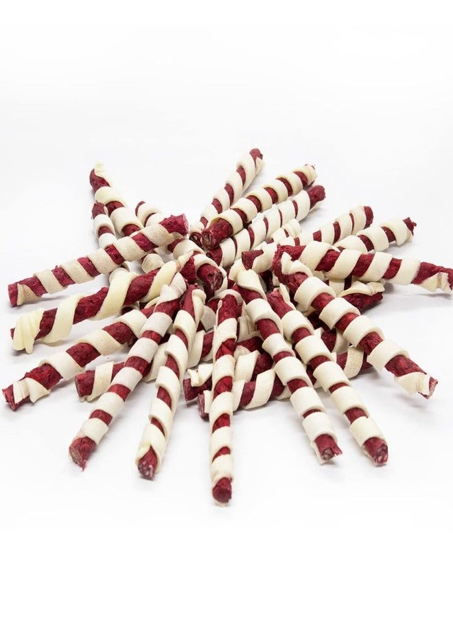 VIPCOLLECTION VIP Collection Rawhide Dog Chew Mutton Flavor Spiral Munchie Chew Sticks - Tasty Treat Snacks for All Breeds, 500 Gram Pack, Supports Dental Health & Keeps Dogs Entertained - Image 3