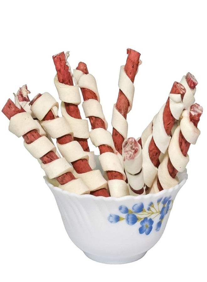 VIPCOLLECTION VIP Collection Rawhide Dog Chew Mutton Flavor Spiral Munchie Chew Sticks - Tasty Treat Snacks for All Breeds, 500 Gram Pack, Supports Dental Health & Keeps Dogs Entertained - Image 5