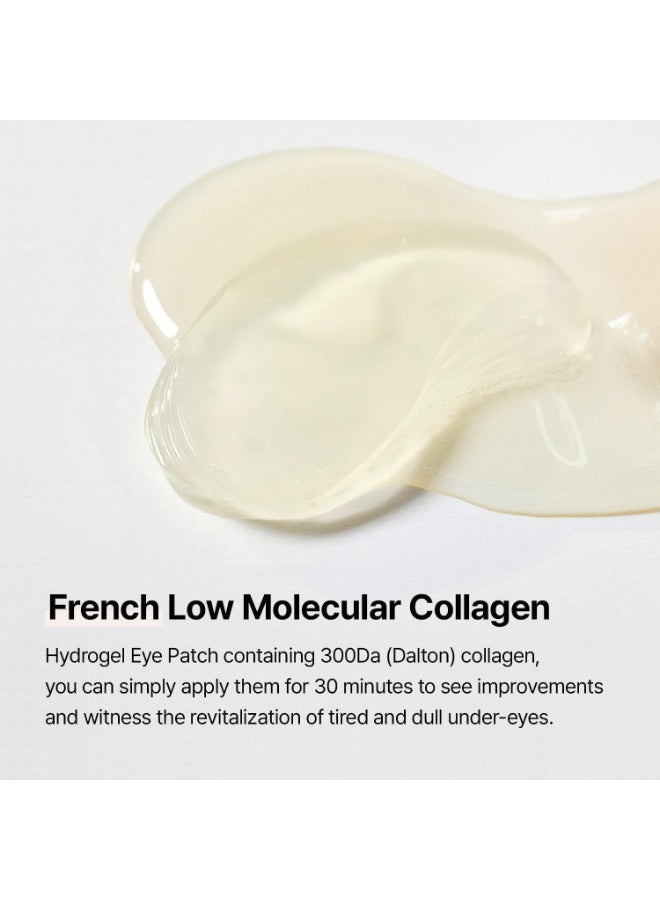 mixsoon Korean Collagen Under-Eye Patches: Best Hydrogel Patches for Wrinkles, Eye Contour Lifting, Dark Circles & Puffiness Treatment - 84g - Image 3