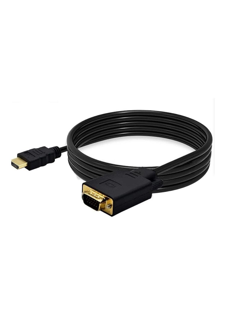 HDMI to VGA Cable – 2 Meter | High-Quality Display Conversion