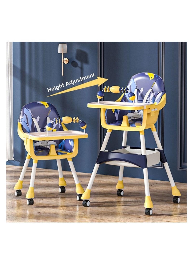 Cool Baby - COOLBABY 3 in 1 Baby High Chair Adjustable Convertible Chairs Baby High Chairs for Babies and Toddlers - Image 1