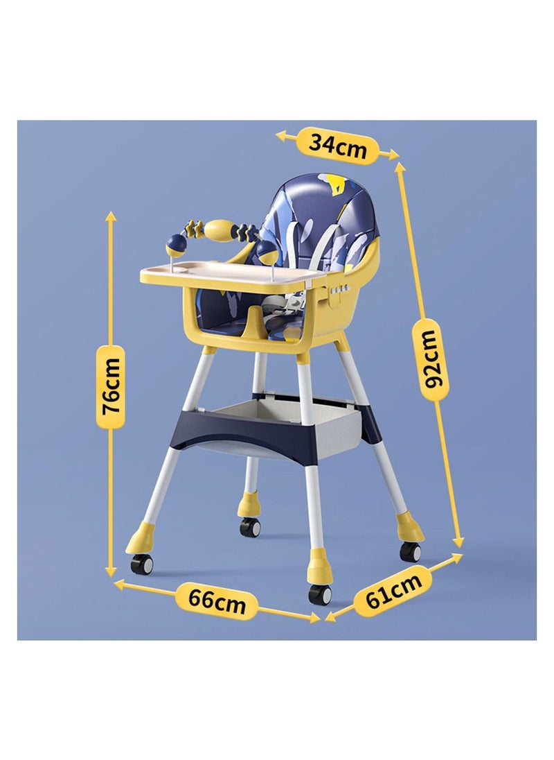 Cool Baby - COOLBABY 3 in 1 Baby High Chair Adjustable Convertible Chairs Baby High Chairs for Babies and Toddlers - Image 1