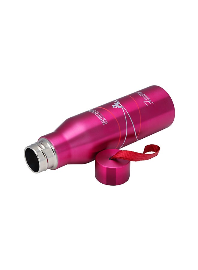 Royalford Stainless Steel Vacume Water Bottle Pink 720ml - Image 2