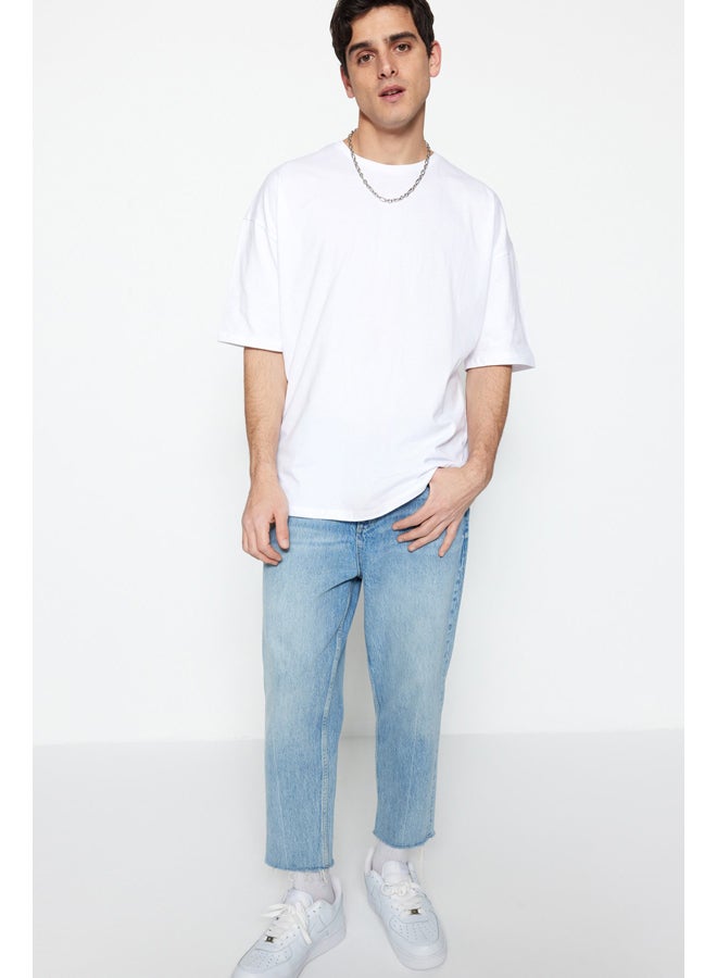 trendyol تي شيرت - أبيض - مقاس كبير - Image 2