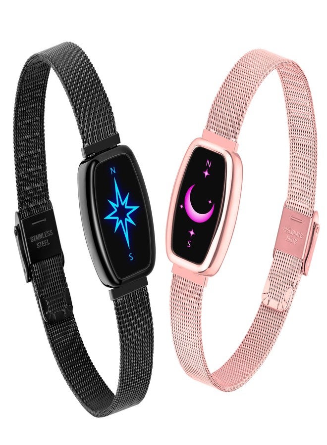 PNMNBW Long Distance Relationship Bracelets for Couples (Set of 2) - Feel Each Other's Touch Across Any Where | Long Distance Relationship Gift for Couples | Matching Couple Bracelets - Image 1