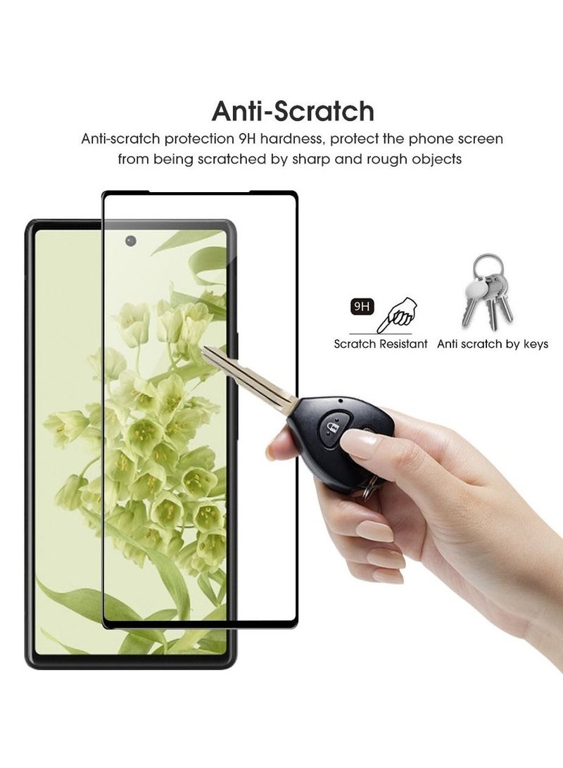 CATANES واقي شاشة من الزجاج المقوى عالي الدقة مكون من قطعتين لهاتف Google Pixel 6 (6.4 بوصة) - Image 2